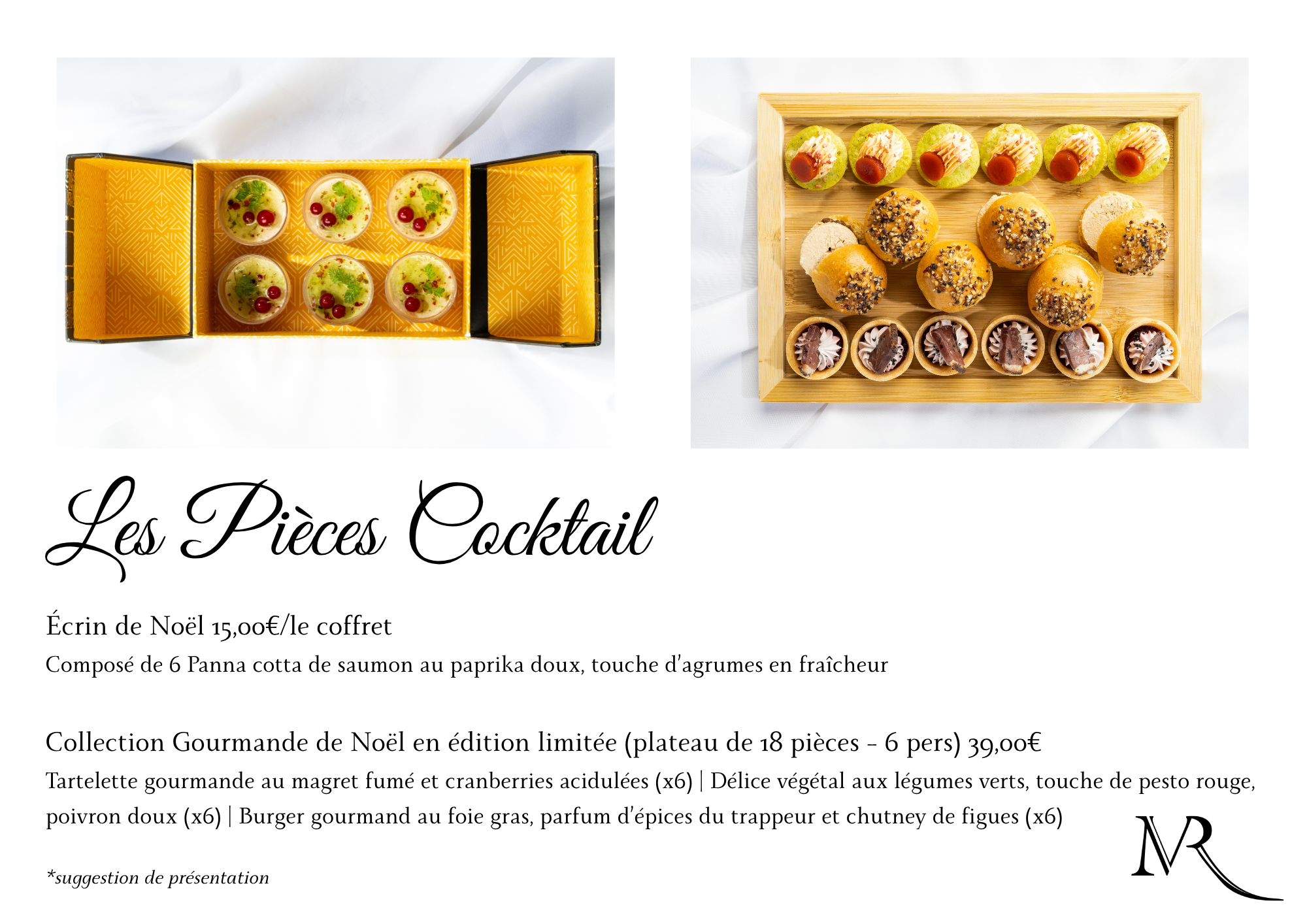 Nos Créations des Fêtes - Les Pièces Cocktail